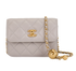 Pearl Crush Mini Wallet On Chain, &pound;2,100, Handbags, Grey, Lambskin Leather, Front view